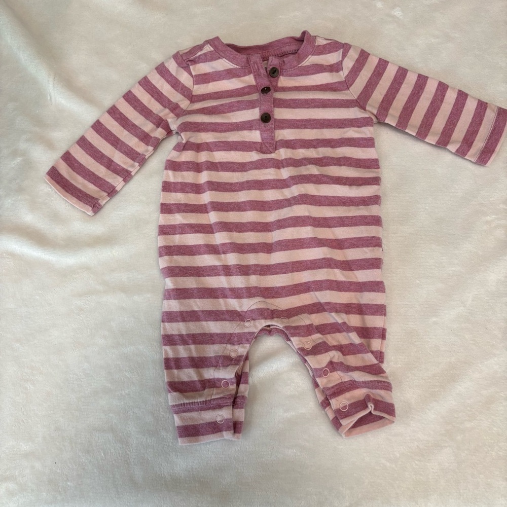 Gymboree pink striped outfit baby girl 0-3 months